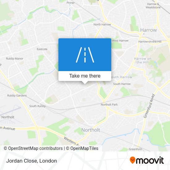 Jordan Close map