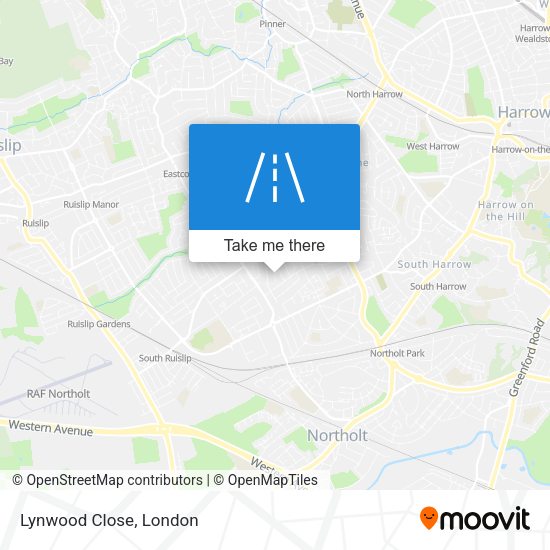 Lynwood Close map