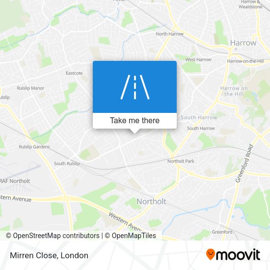 Mirren Close map
