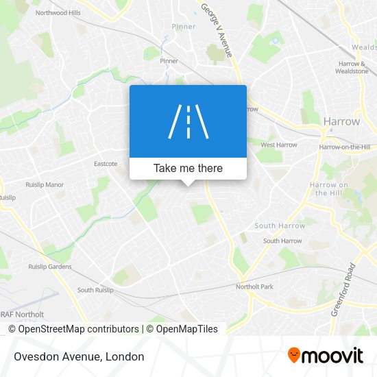 Ovesdon Avenue map