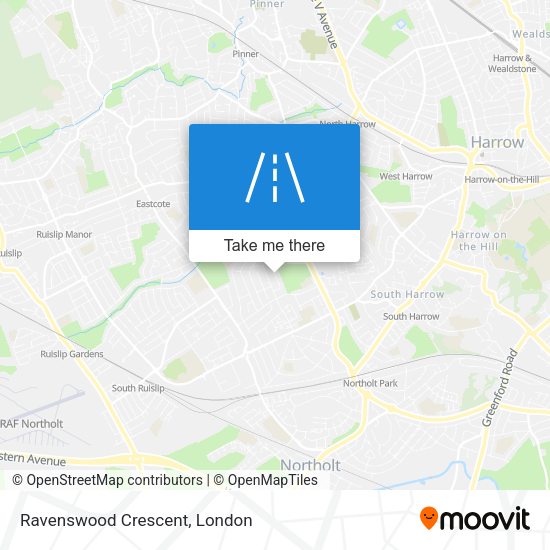 Ravenswood Crescent map