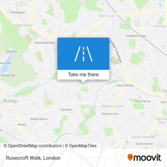 Rosecroft Walk map
