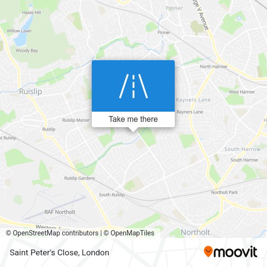 Saint Peter's Close map