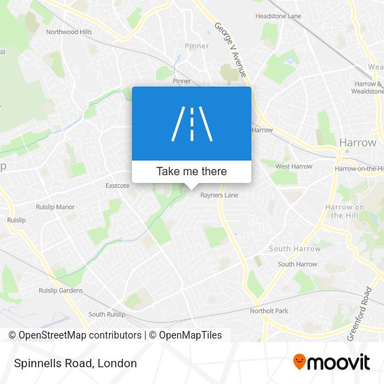 Spinnells Road map