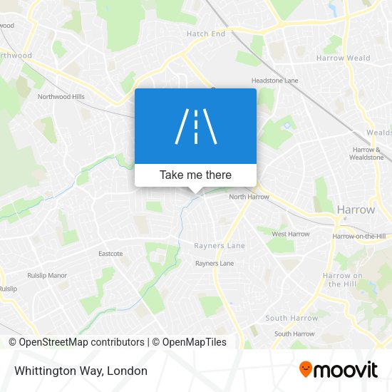 Whittington Way map
