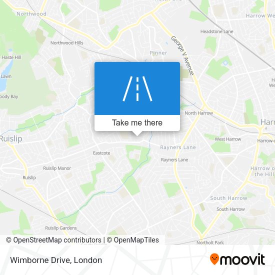 Wimborne Drive map