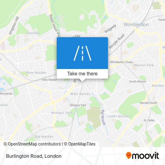 Burlington Road map