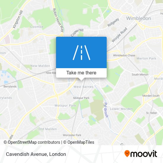 Cavendish Avenue map
