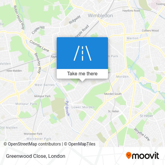 Greenwood Close map