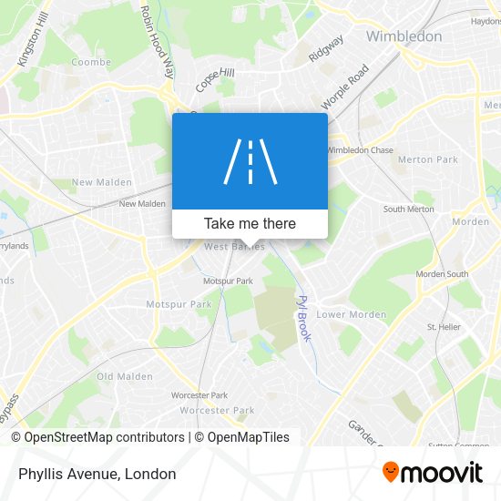Phyllis Avenue map