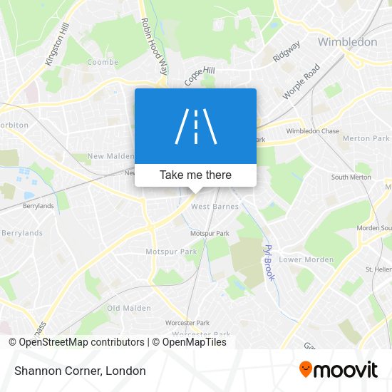 Shannon Corner map