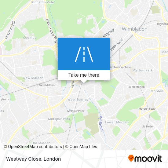 Westway Close map