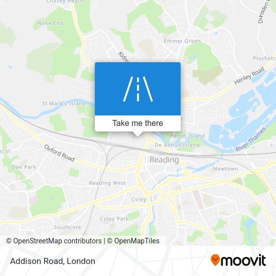 Addison Road map