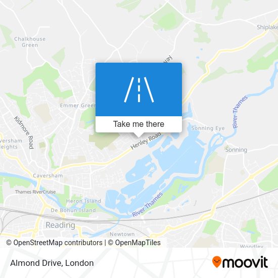 Almond Drive map
