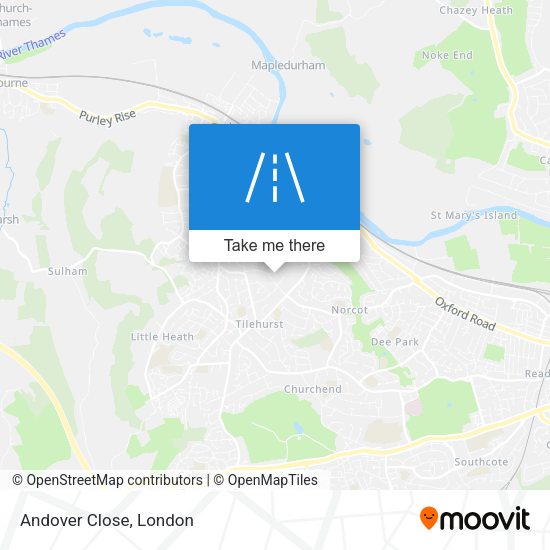 Andover Close map