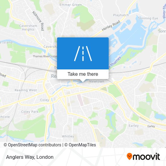 Anglers Way map