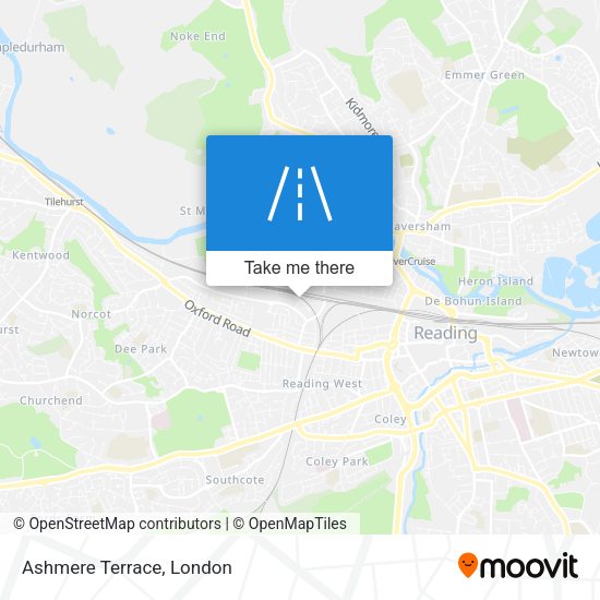 Ashmere Terrace map