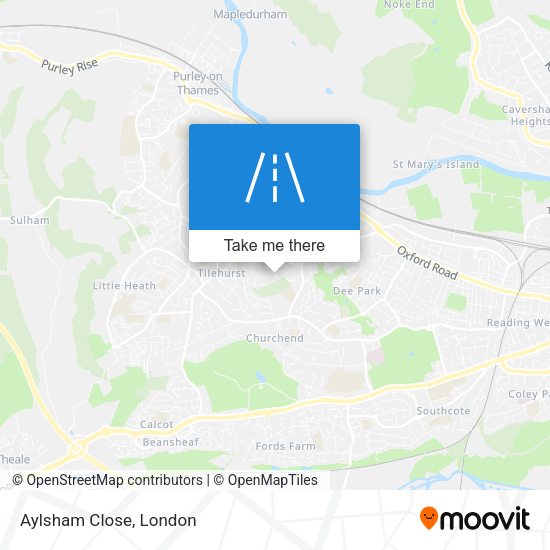 Aylsham Close map