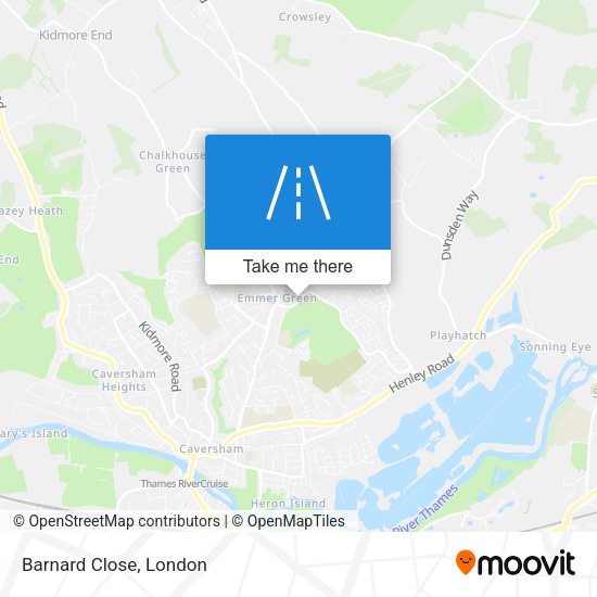Barnard Close map