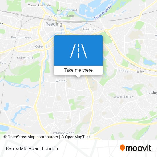 Barnsdale Road map
