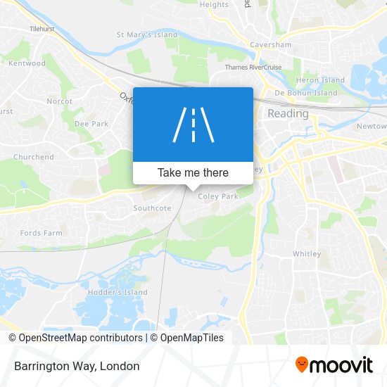 Barrington Way map