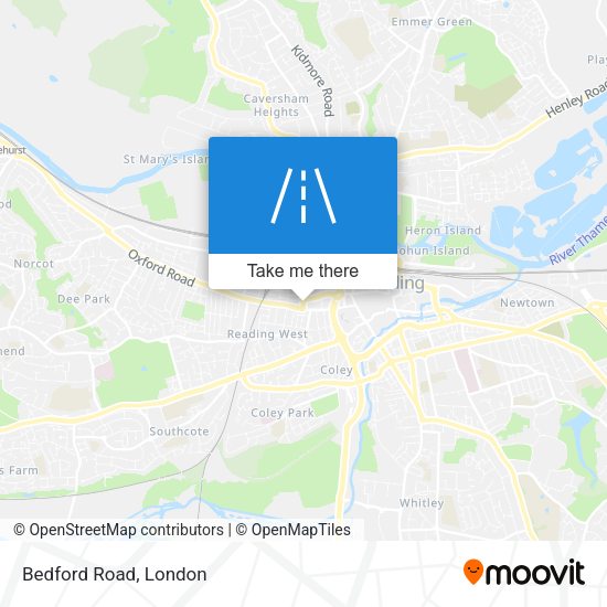 Bedford Road map