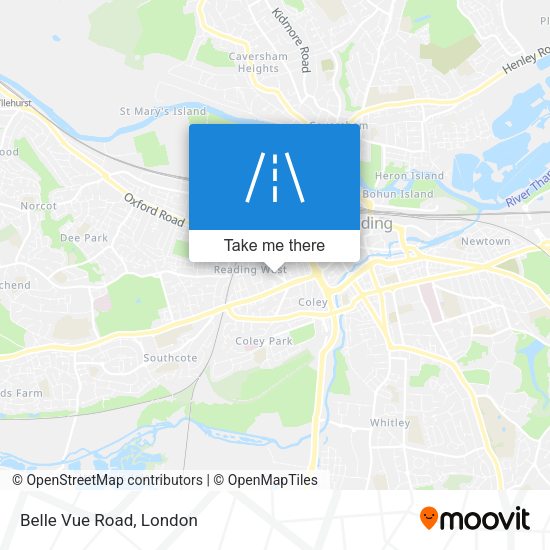 Belle Vue Road map