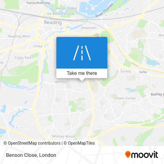 Benson Close map