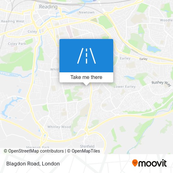 Blagdon Road map