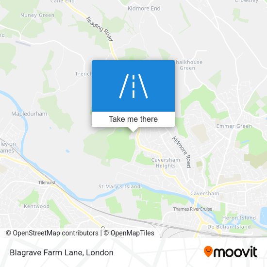Blagrave Farm Lane map