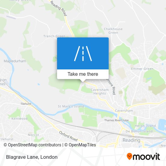 Blagrave Lane map