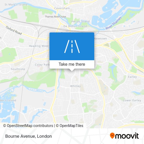 Bourne Avenue map