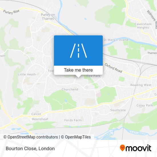 Bourton Close map