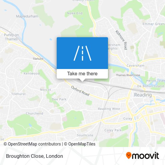 Broughton Close map
