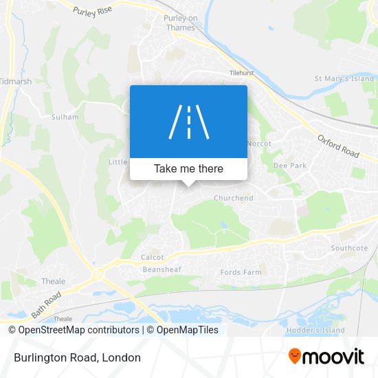 Burlington Road map