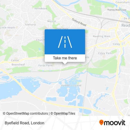 Byefield Road map