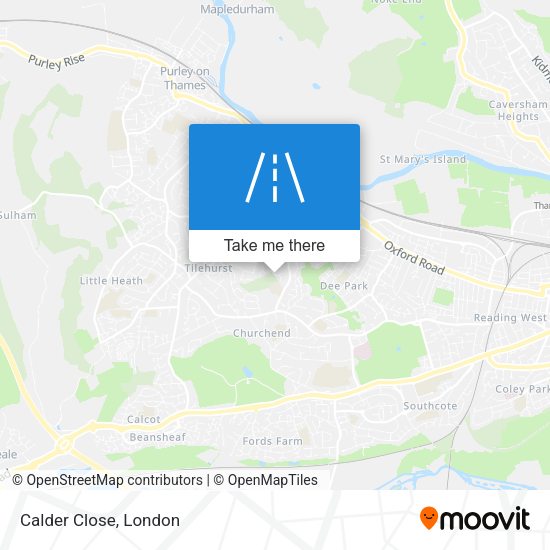 Calder Close map