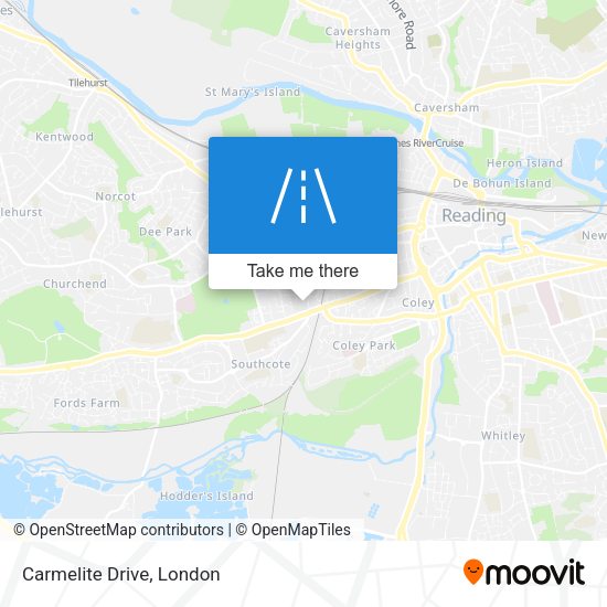 Carmelite Drive map