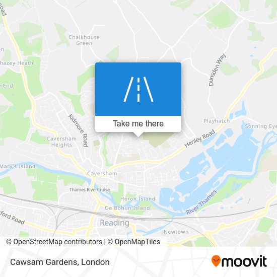 Cawsam Gardens map