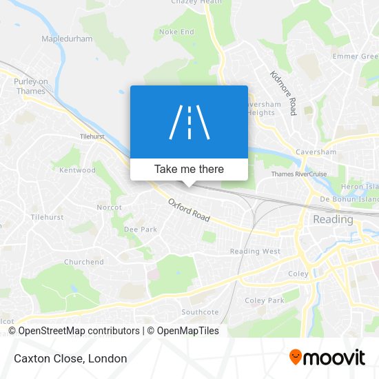 Caxton Close map