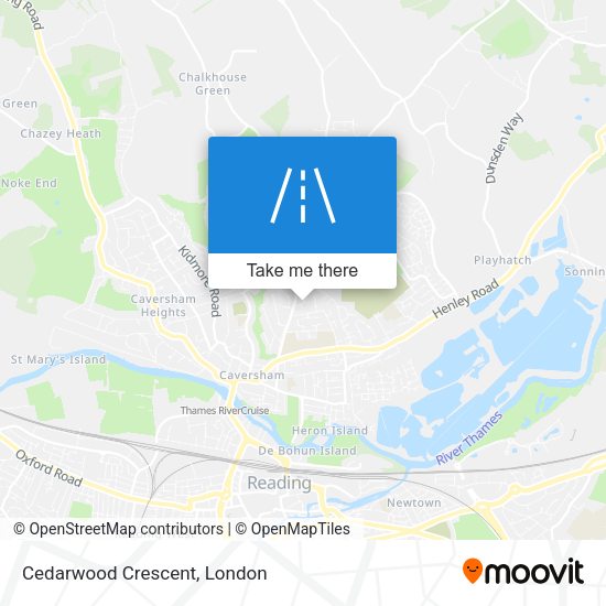 Cedarwood Crescent map