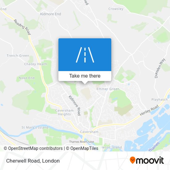 Cherwell Road map