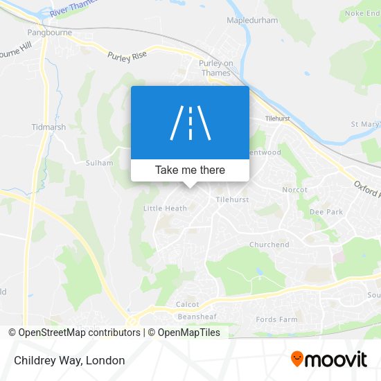 Childrey Way map