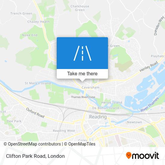 Clifton Park Road map