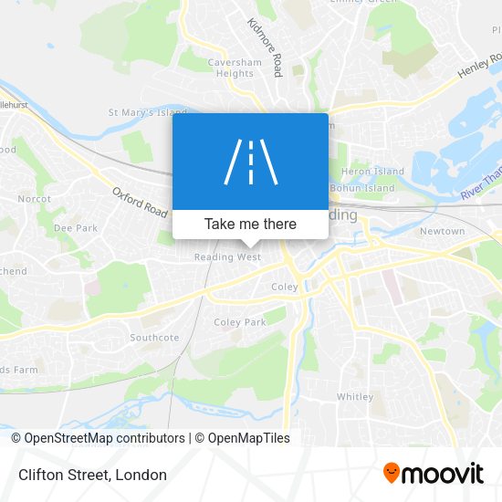 Clifton Street map