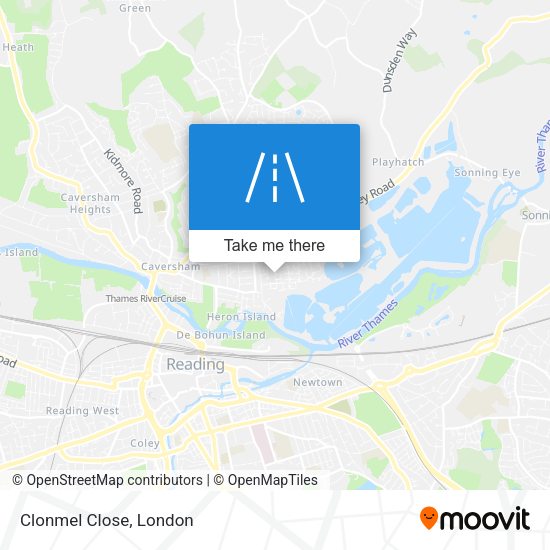 Clonmel Close map