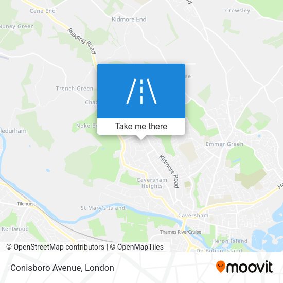 Conisboro Avenue map