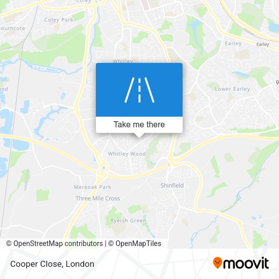Cooper Close map