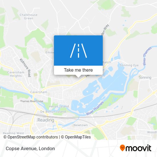 Copse Avenue map
