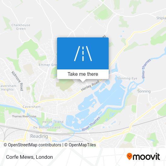 Corfe Mews map